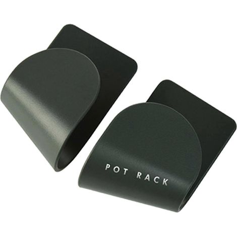 Support mural pour couvercles de casseroles, en plastique auto-adhésif, avec perforatrice - Gain de place pour la maison - Accessoires pour couvercles de casseroles et planches à découper - Finition d (1/5)