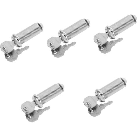 Mikikit Lot de 5 petits verrous ronds, armoires (1/5)