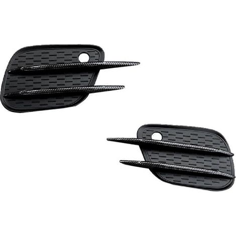 Cubierta de faro antiniebla delantero para coche, alerón para rejilla de faro antiniebla X247, patrón de fibra de carbono (1/5)