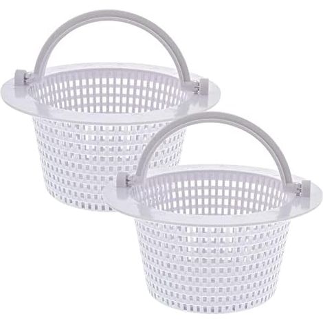 Panier de Remplacement pour éCumoire de Piscine avec PoignéE, Paquet de 2 - Paniers D'éCumoire à Travers Le Mur pour Piscine Hors Sol (1/5)