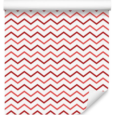 Papier peint corail à motifs zigzag pour salon et chambre 50x1000 cm (1/5)