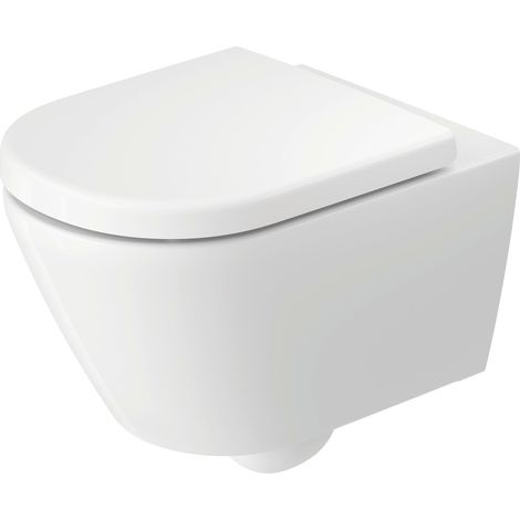 Duravit D-Code Wand-WC, vormontierte Scharnierbasis, verdeckte (1/5)