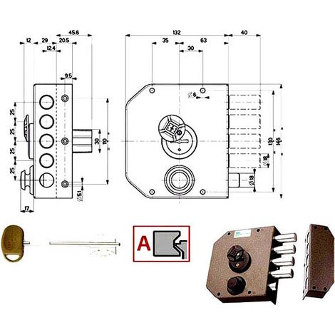 Serrure Simple Sx Dm 20510 Mottura