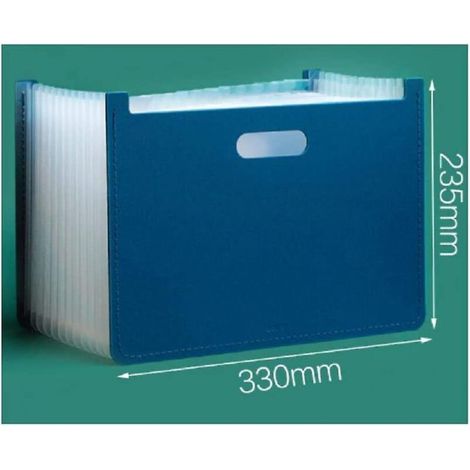 Dossiers multicouches pour étudiants, organisateur de papier de test multifonction pour étudiants, artefact-coupe horizontale-bleu (1/3)