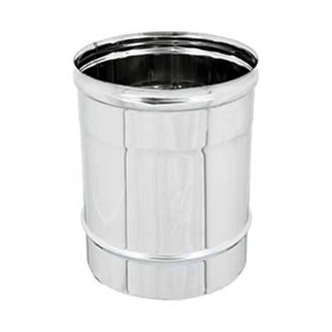 CANNA FUMARIA IN ACCIAIO - ELEMENTO LINEARE DA MT 0.25- Diam. 300- DK- pezzi 1