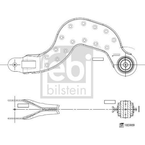 Hinterradaufhängungsarm FEBI BILSTEIN FE185909