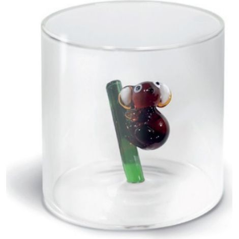 WD LifeStyle Bicchiere Vetro Borosilicato Cc 250 ml Decoro Koala