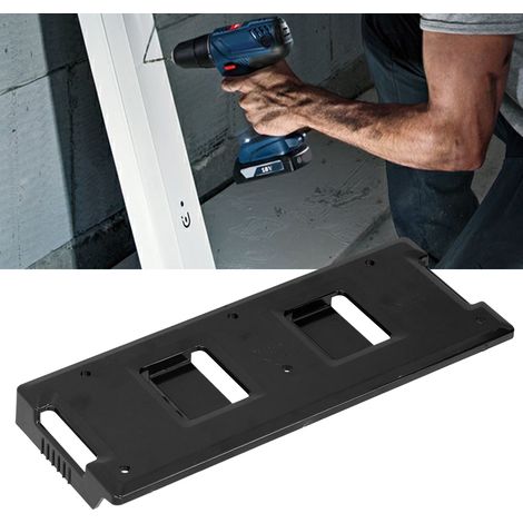 Staffa di montaggio per batteria a 3 fori con anello, organizer pronto all'uso per batterie Bosch, montaggio sicuro (1/5)