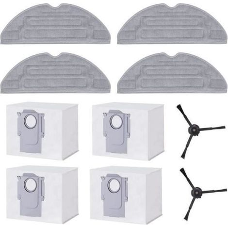 Sac À Poussière - Lingette - 3 L - Microfibre - Jetable - Réutilisable - Pour Robot Aspirateur - 4 Unités - 4 Unités