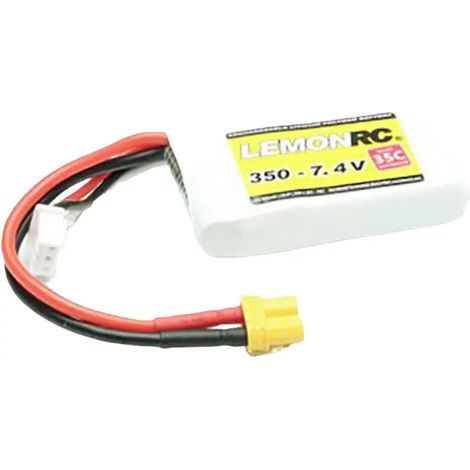 [NEUWERTIG] B-Ware Lemon Rc Akkupack Batterie Li Po Modellbau Softcase Xt30 7.4 V 350 M Ah 2 Zellen
