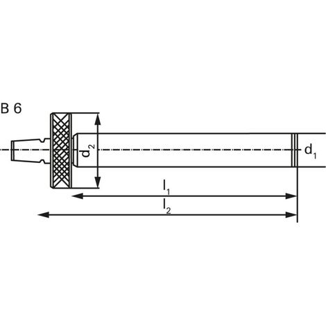Aide au pointage FBH, Modèle de queue : MK 1, Emmanchement conique B6, Course de perçage 20 mm (1/4)