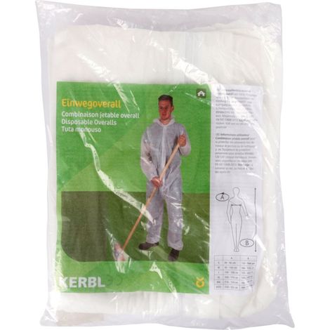 Einwegoverall'M weiß 45 g KERBL 3408KER (1/5)