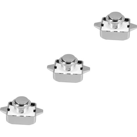Ensemble de 3 verrous à bouton, poussoir ULTECHNOVO pour armoires (1/5)
