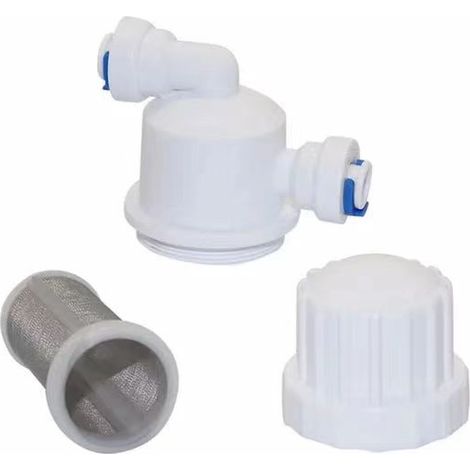 Pack of 3 Air Selection 1/4" (6.35 mm) water filter pneumatic connectors for quick access to an anti-oxidation water purification filter. Air selection is easy to use. (1/5)