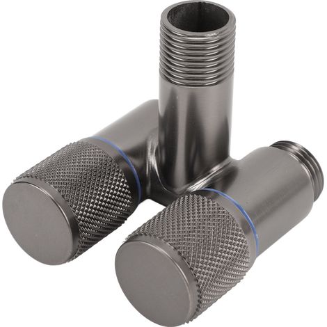 Vanne d'eau à double interrupteur, entrée 1 G1/2 pouces, 2 sorties, filetage mâle pour Machine à laver. (1/5)