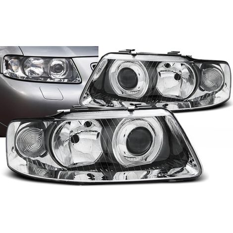 Paire de feux phares Audi A3 8L de 2000 a 2003 design Chrome-27360963 (1/2)