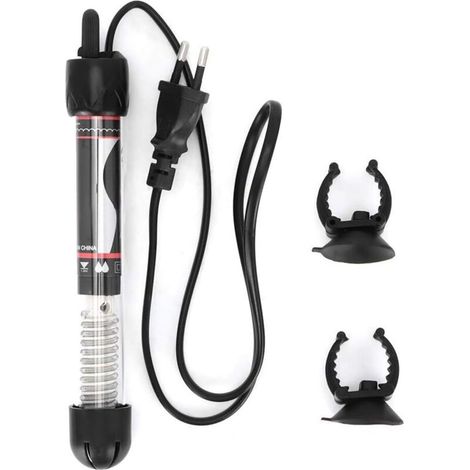 Réchauffeur d'aquarium,100W Mini Tige chauffante Submersible d'aquarium ABS Aquarium thermostatique réglable Tige de Chauffe-Eau Prise EU 220-240V(Prise UE 100W) (1/5)