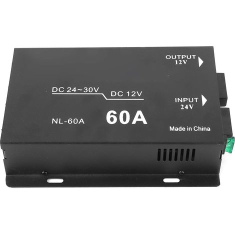 Onduleur, Onduleur de Voiture 24 V à 12 V 60 A pour Allume-Cigare de Voiture à Haute Résistance pour l'alimentation électrique de Voiture (1/5)