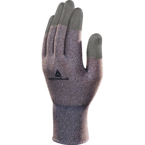 GANT DELTA PLUS ANTISTATIQUE TRICOT CUIVRE/POLYAMIDE - ENDUCTION PU BOUTS DES DOIGTS -VV792BC0 T6 (1/3)