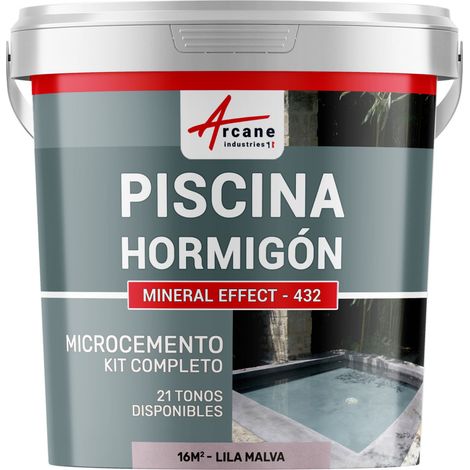 Kit microcemento color gris topo para piscina de hormigón (1/2)