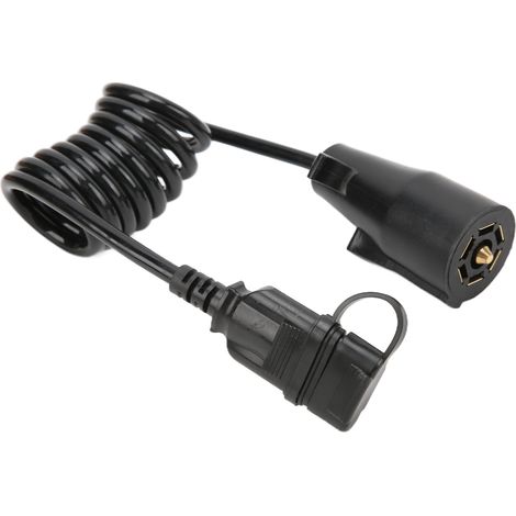 Adaptateur connecteur 4 voies vers 7 broches plat, étanche anti-poussière, pour remorque, voiture, camionnette et camping-car (1/5)