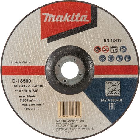 Disco de corte Makita d-18580 duradero alta resistencia