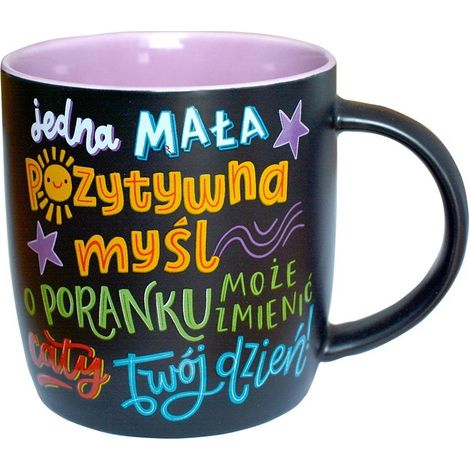 Taza con diseño de pizarra TB-006