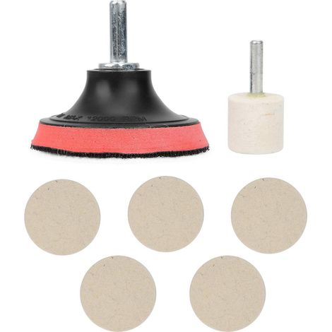 Kit de polissage pour pare-brise de voiture : poudre d'oxyde de cérium 100 g, tampons de polissage inclus. (1/5)