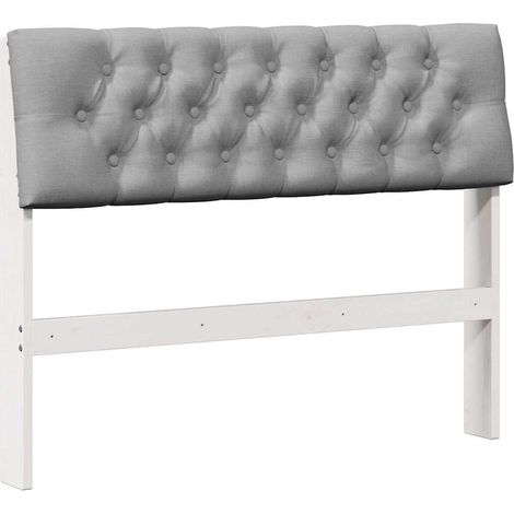 Maison Exclusive - Testiera imbottita Grigio chiaro 100 cm Pino massello