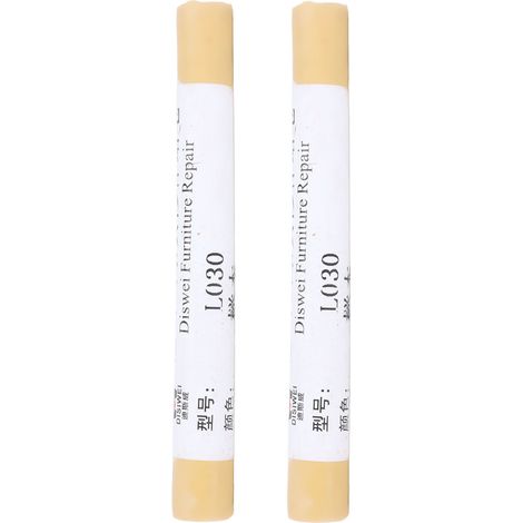 Lot de 2 crayons de réparation pour meubles et sols, pour retouches de peinture, en bois composite (hêtre). (1/5)
