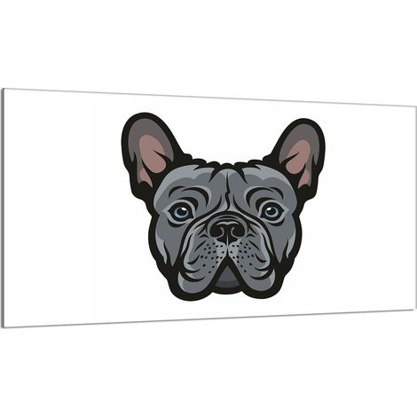 Placa protectora de cristal para estufa 90x52 Perro (1/5)