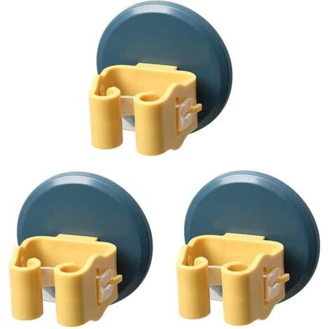 Lot de 3 porte-balais auto-adhésifs pour salle de bain, cuisine, bureau, placard, jardin, garage, buanderie, rangement d'outils (1/5)