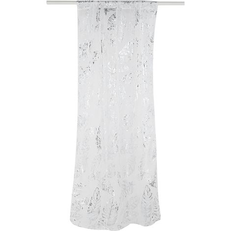 Rideau en tulle argenté pour fenêtre, porte, chambre, salon, café (1/5)