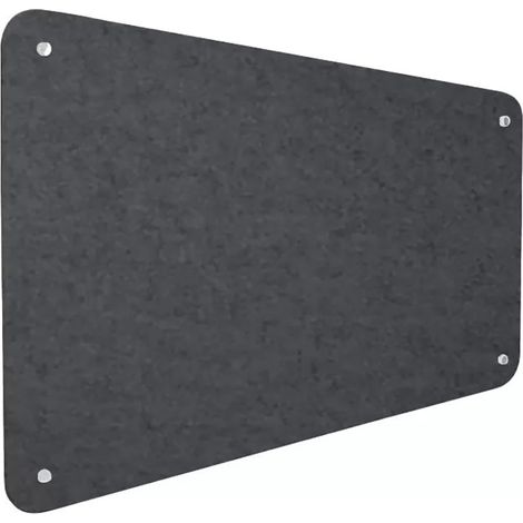 Pannello Fonoassorbente da Parete con Fori 120x50 cm Kit di 4 distanziali Coprivite Cromo Finitura Antracite (1/5)