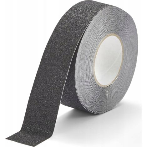 Starkes Antirutschband, schwarz, 50 x 18,3 m, robustes Sicherheitsband für Treppen
