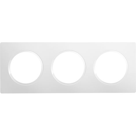 DEBFLEX - CASUAL EVO PLAQUE DE FINITION 3 POSTES BLANC PUR
