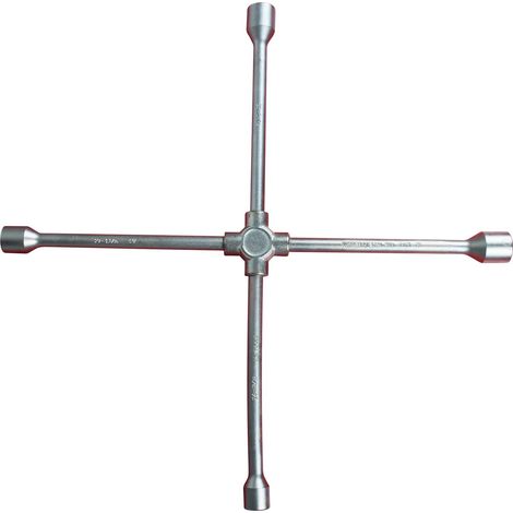 Chiave a croce extra p.bulloni e ruote p.autocarri,27x30x32x33mm
