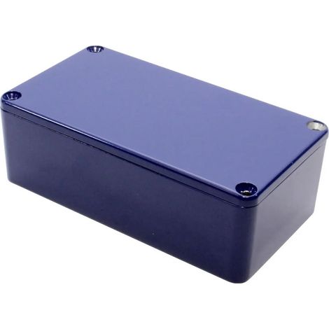 [NEUWERTIG] B-Ware Hammond Electronics Universal-Gehäuse 1590B2CB Aluminium Druckguss IP54 Blau (1/2)