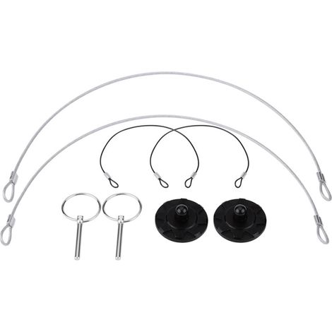 Kit di 2 perni di bloccaggio universali per cofano da corsa in alluminio ricavato dal pieno tramite lavorazione CNC, colore nero -Crezuo