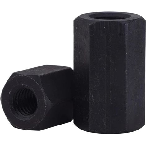 Raccord de tige longue hexagonal en acier au carbone noir 45, manchon (1/5)