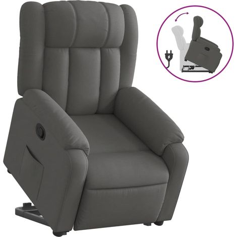 Maison Exclusive - Relaxsessel mit Aufstehhilfe Dunkelgrau Stoff