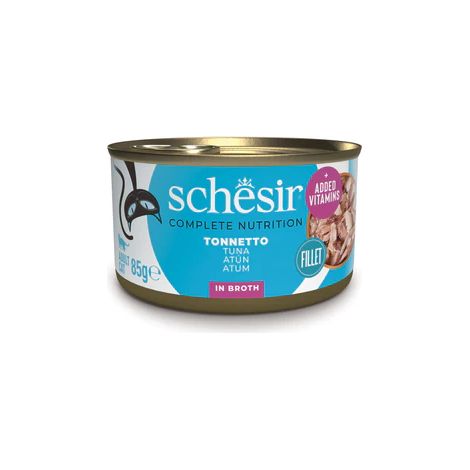 Schesir Atun al Natural - Comida Humeda Completa para Gatos - 85 g