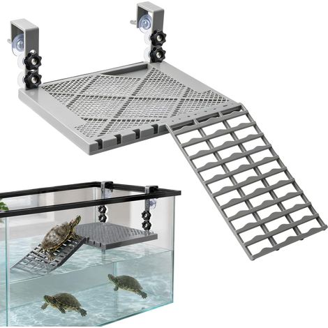 Plateforme Bronzage Tortue avec Plateau Nourriture Rampe (1/5)