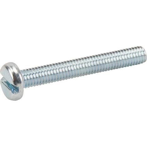 Tornillo cabeza con ranura abombada DIN85 M4 acero zincado UNIVERSAL 85416P100 (1/2)