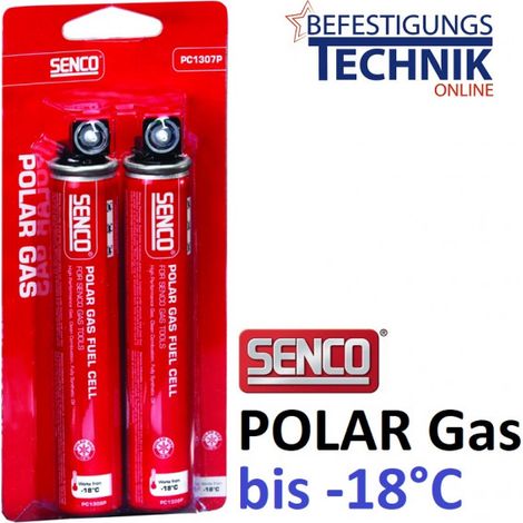 2x Gaskartuschen Polar Gas für Senco Paslode Tjep Makita Hitachi BeA 165mm 80ml-EN10030.2