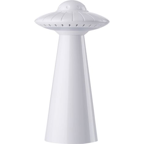 Lampada da tavolo a LED a forma di UFO ricaricabile tramite USB, con luminosità regolabile e senza sfarfallio (ideale per leggere e per il campeggio).