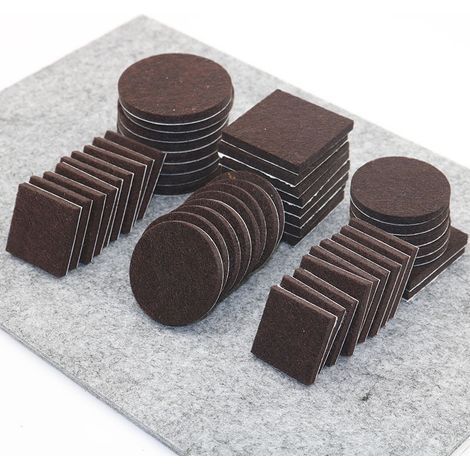 Ensemble de 256 pièces marron, avec 2 formes différentes de meubles en feutre (1/4)