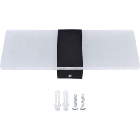 LED Wall Lamp 6W Acrylic Wall Light 360° Luminous High Brightness Preservative Up Down Lights for Bedroom Canteen 90‑265VBlack (1/5)