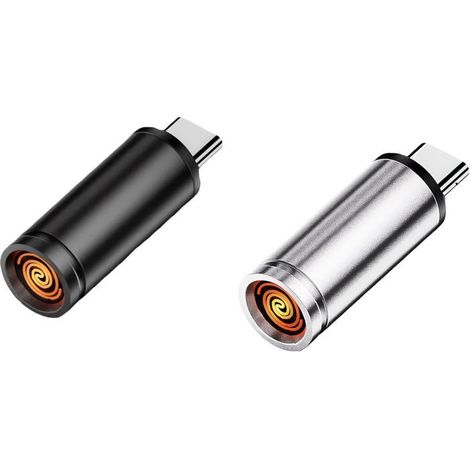 Briquet Électronique Mini USB C pour Téléphone Souffle Actif Sans Flamme Antivent Rapide Cadeau Homme Compatible Type C (1/5)