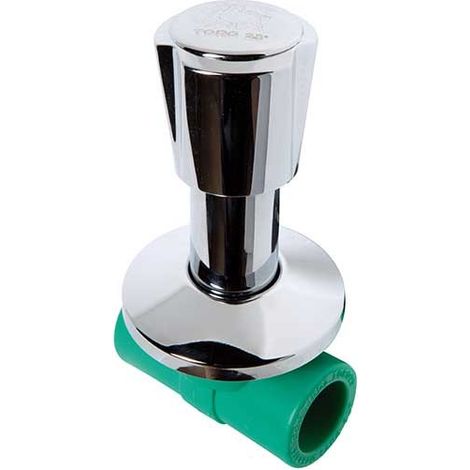 Rubinetto a vitone con maniglia a 3 punte in pp-r : Diametro - 20X1/2"